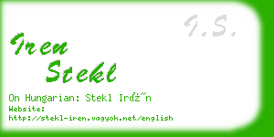 iren stekl business card